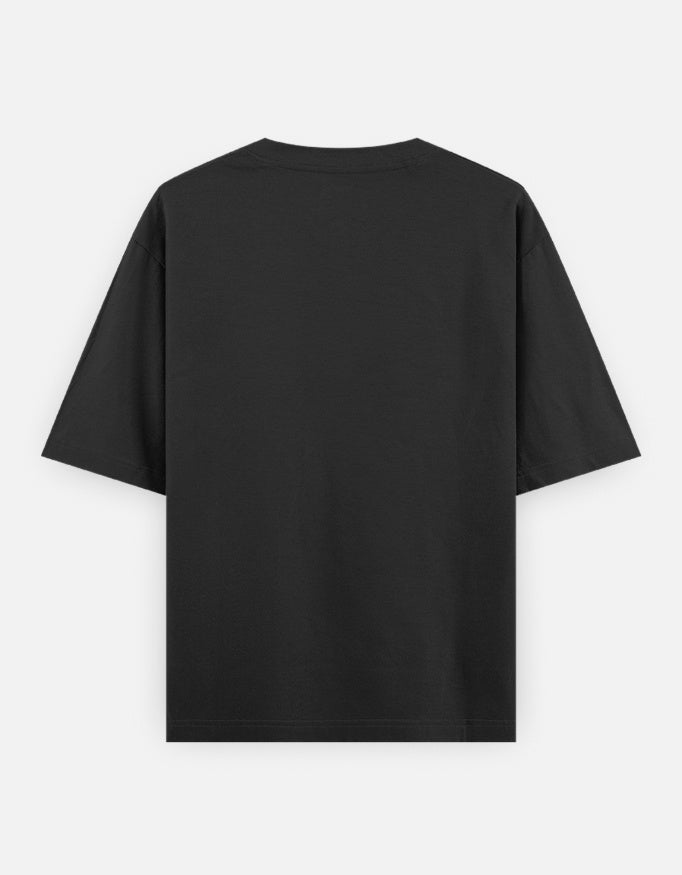 Black oversized Lord Krishna streetwear t-shirt for men and 